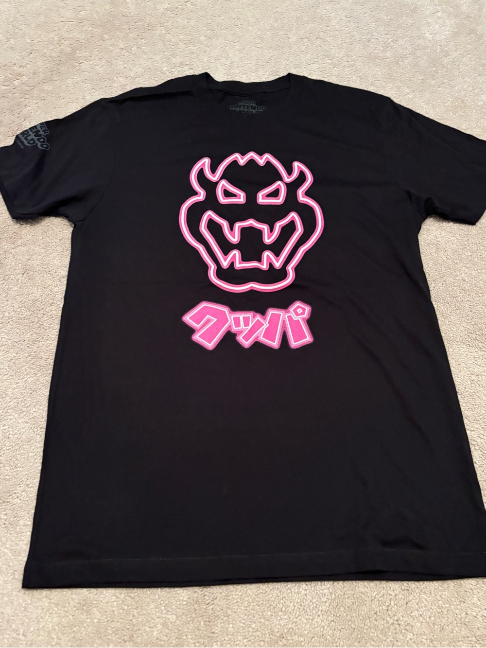 Super Nintendo World Adult Medium Bowser T-Shirt Universal Studios Neon